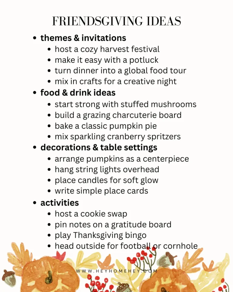 friendsgiving ideas