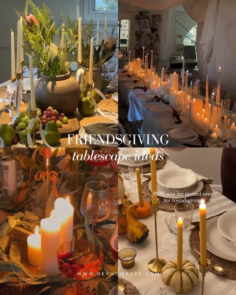 friendsgiving tablescape ideas