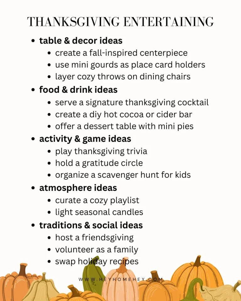 thanksgiving entertaining ideas
