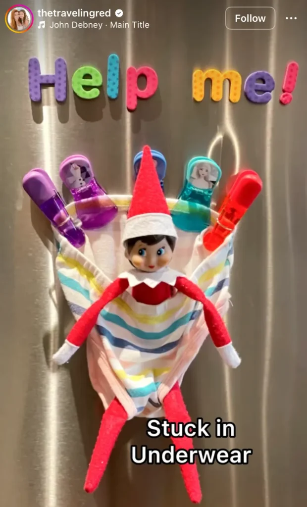 funny elf on the shelf ideas