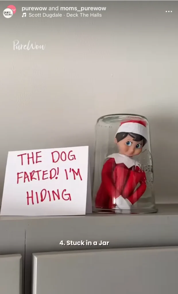 funny elf on the shelf ideas