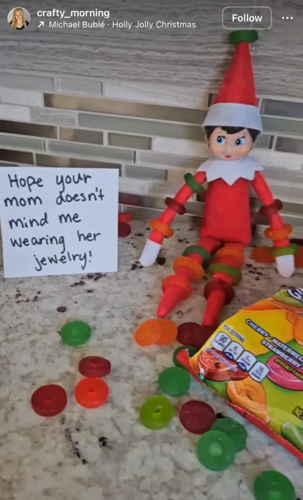 funny elf on the shelf ideas