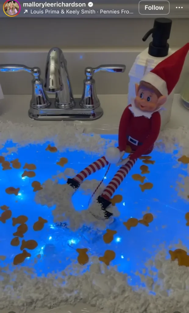 funny elf on the shelf ideas