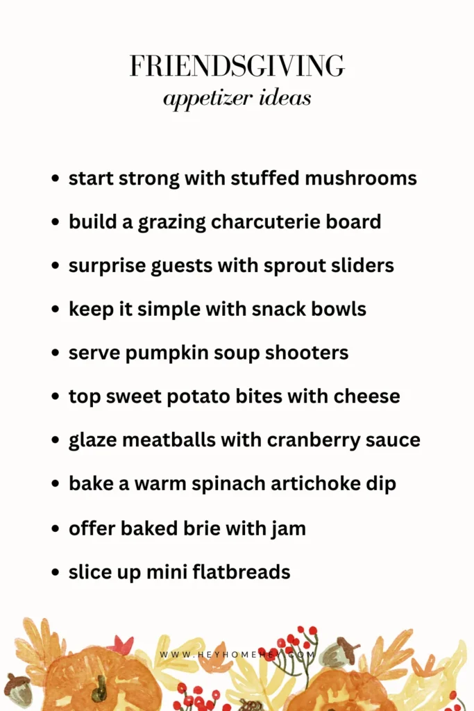 Friendsgiving ideas