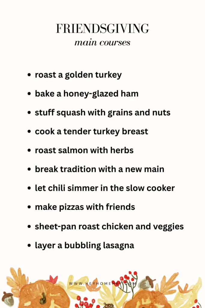 Friendsgiving ideas